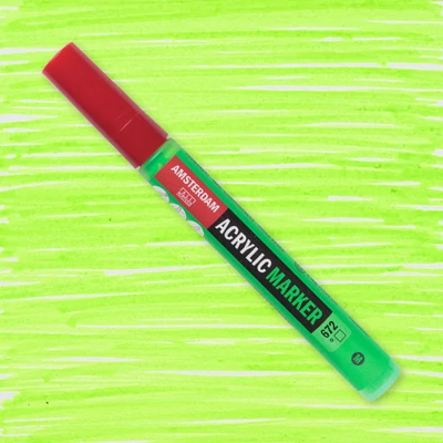Akrylový popisovač Talens Amsterdam, M - 672, reflex green