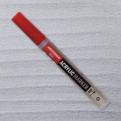 Akrylový popisovač Talens Amsterdam, M - 800, silver
