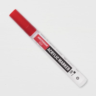 Akrylový popisovač Talens Amsterdam, M - 105, titanium white