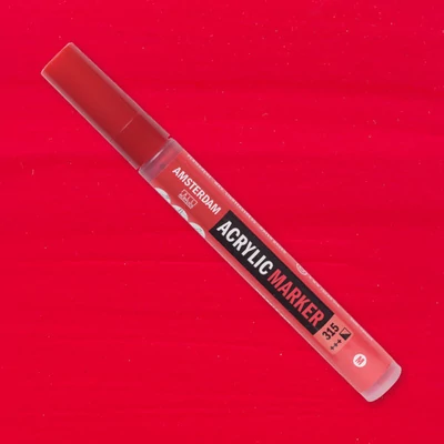Akrylový popisovač Talens Amsterdam, M - 315, pyrrole red