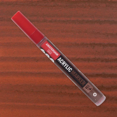 Akrylový popisovač Talens Amsterdam, M - 411, burnt sienna