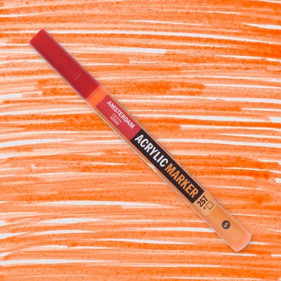 Akrylový popisovač Talens Amsterdam, S - 257, reflex orange
