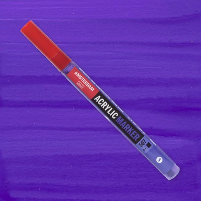 Akrylový popisovač Talens Amsterdam, S - 507, ultramarine violet