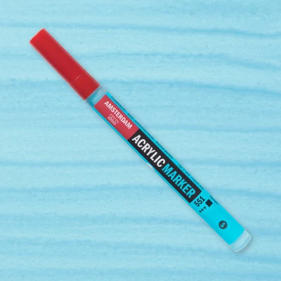 Akrylový popisovač Talens Amsterdam, S - 551, sky blue light