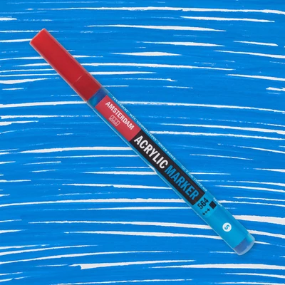 Akrylový popisovač Talens Amsterdam, S - 564, brillant blue