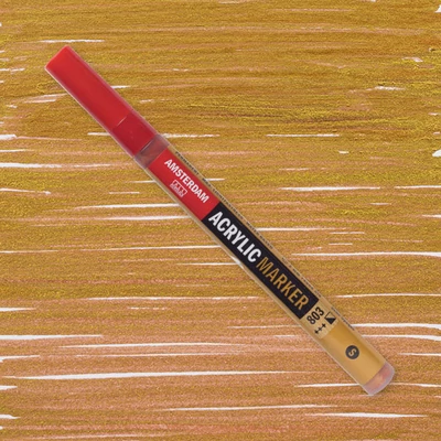 Akrylový popisovač Talens Amsterdam, S - 803, deep gold