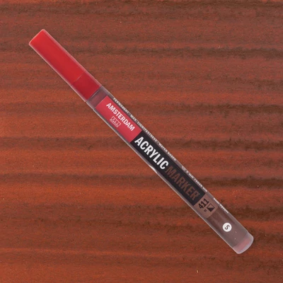 Akrylový popisovač Talens Amsterdam, S - 411, burnt sienna