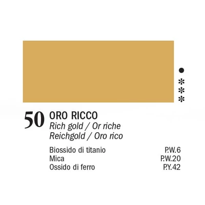 Akrylová farba APA Color, 150 ml - 50, rich gold