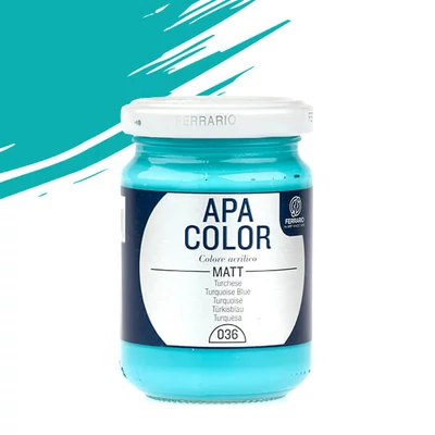 Akrylová farba APA Color, 150 ml - 36, turquoise blue