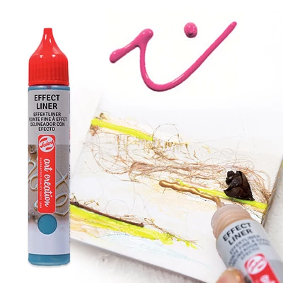 Art Creation Effect Liner, univerzálna farba s 3D efektom, 28 ml - 3501 Bold pink