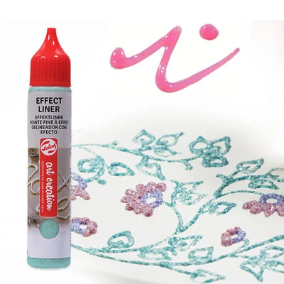 Art Creation Effect Liner, univerzálna farba s 3D efektom, 28 ml - 8951 Shimmer pink