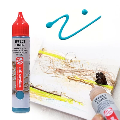 Art Creation Effect Liner, univerzálna farba s 3D efektom, 28 ml - 5024 Turquoise blue