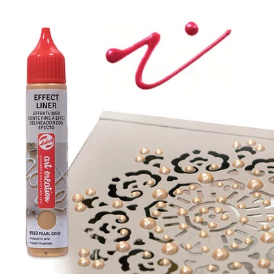 Art Creation Effect Liner, univerzálna farba s 3D efektom, 28 ml - 8516 Pearl fuchsia