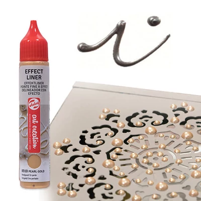 Art Creation Effect Liner, univerzálna farba s 3D efektom, 28 ml - 8527 Pearl grey
