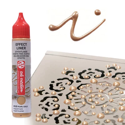 Art Creation Effect Liner, univerzálna farba s 3D efektom, 28 ml - 8529 Pearl taupe