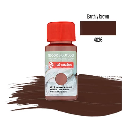 Akrylová farba Art Creation Indoor&amp;amp;Outdoor, 50 ml - 4026 Earthly brown