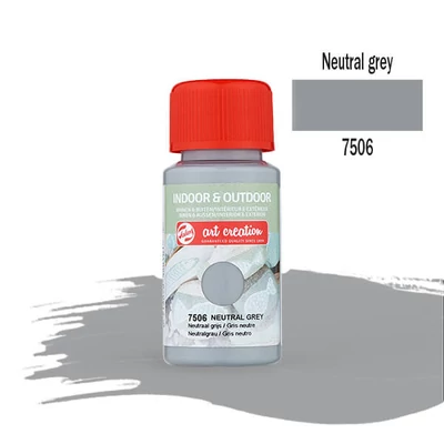 Akrylová farba Art Creation Indoor&amp;amp;Outdoor, 50 ml - 7506 Neutral grey