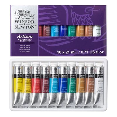 Sada olejových farieb na vodnej báze Winsor&Newton Artisan - 10x21 ml