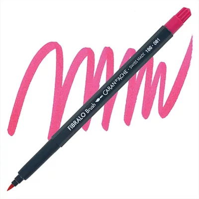 Caran d'Ache Fibralo štetcové pero - 081, pink