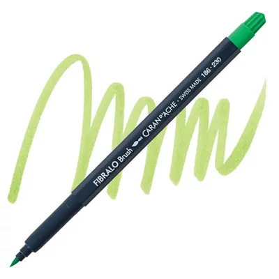 Caran d'Ache Fibralo štetcové pero - 230, yellow green