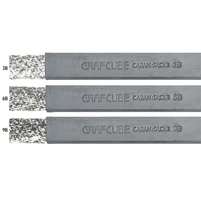 Grafitová tyčinka Caran d&#039;Ache Grafcube, 15 mm - v 3 tvrdostiach