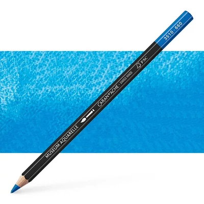 Akvarelová ceruzka Caran d'Ache Museum - 660, middle cobalt blue