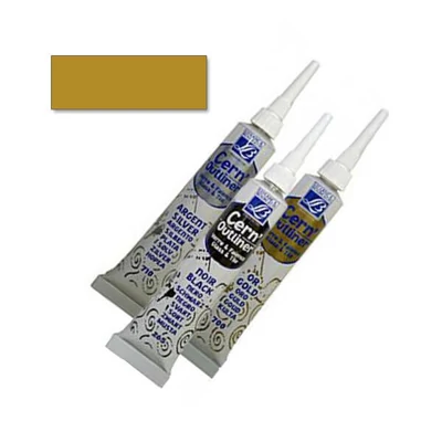 Kontúrovacia farba Glass&amp;Tile, vypáliteľná, 20 ml - zlatá