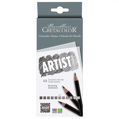 Súprava grafitových ceruziek Cretacolor Artist Studio, 12 ks