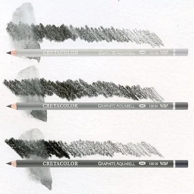 Cretacolor Graphite Aquarell vodou zmývateľná grafitová ceruzka - v 3 tvrdostiach