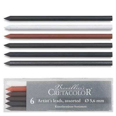 Vložka do plniacej ceruzky Cretacolor, 5,6 mm - rôzne, 6 ks
