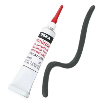 Kontúrovacia farba Deka, vypáliteľná, 25 g - 88 olovnatá šedá
