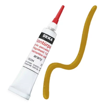 Kontúrovacia farba Deka, vypaliteľná, 25 g - 94 zlatá