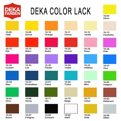 Lesklá akrylová farba Deka Color Lack 25 ml - v rôznych farbách