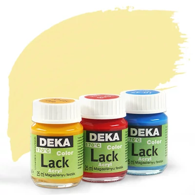 Lesklá akrylová farba Deka Color Lack 25 ml - 12 vanilka