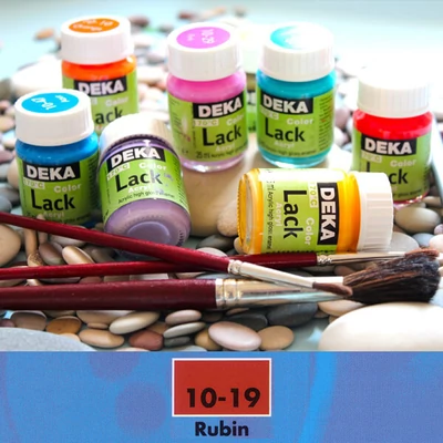 Lesklá akrylová farba Deka Color Lack 25 ml - 19 rubínová
