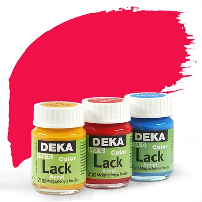 Lesklá akrylová farba Deka Color Lack 25 ml - 19 rubínová