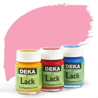 Lesklá akrylová farba Deka Color Lack 25 ml - 28 ružová