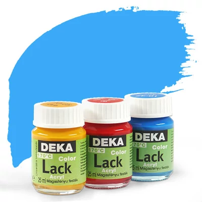 Lesklá akrylová farba Deka Color Lack 25 ml - 42 svetlomodrá