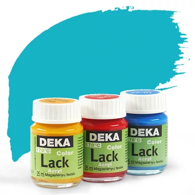 Lesklá akrylová farba Deka Color Lack 25 ml - 58 tyrkysová