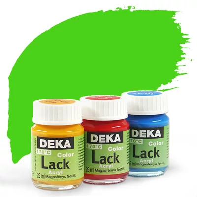 Lesklá akrylová farba Deka Color Lack 25 ml - 62 svetlo zelená