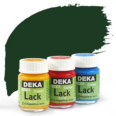 Lesklá akrylová farba Deka Color Lack 25 ml - 66 borovicová zelená