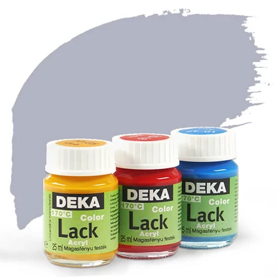 Lesklá akrylová farba Deka Color Lack 25 ml - 87 perleťováovo sivá