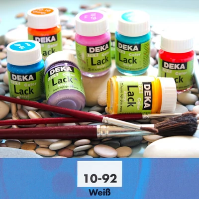 Lesklá akrylová farba Deka Color Lack 25 ml - 92 biela