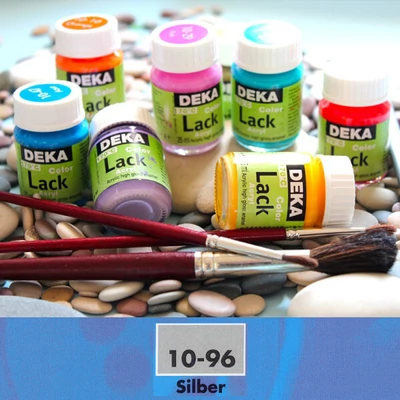 Lesklá akrylová farba Deka Color Lack 25 ml - 96 strieborná