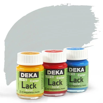 Lesklá akrylová farba Deka Color Lack 25 ml - 96 strieborná