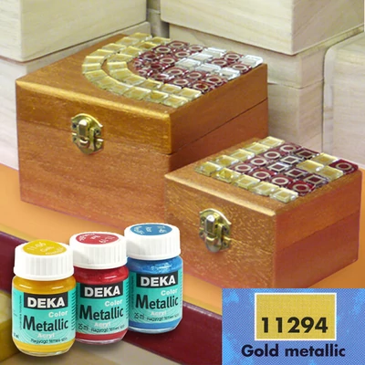 Metalická akrylová farba Deka Color Metallic 25 ml - 94 zlatá