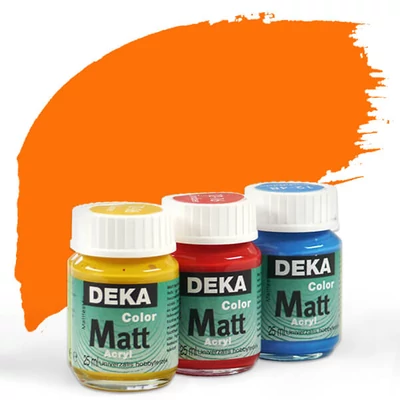 Akrylová farba Deka Color Matt 25 ml - 10 oranžová