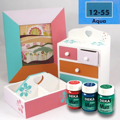 Akrylová farba Deka Color Matt 25 ml - 55 vodná modrá