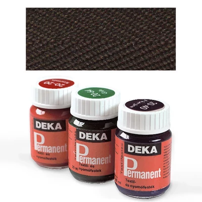 Farbivo na textil na svetlý materiál Deka Permanent - 85 tmavohnedá