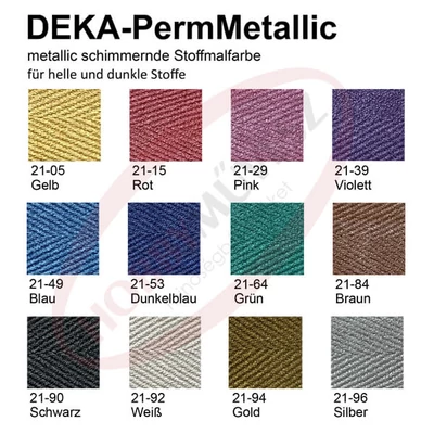 Metalická farba na textil Deka Perm Metallic 25 ml - v rôznych farbách